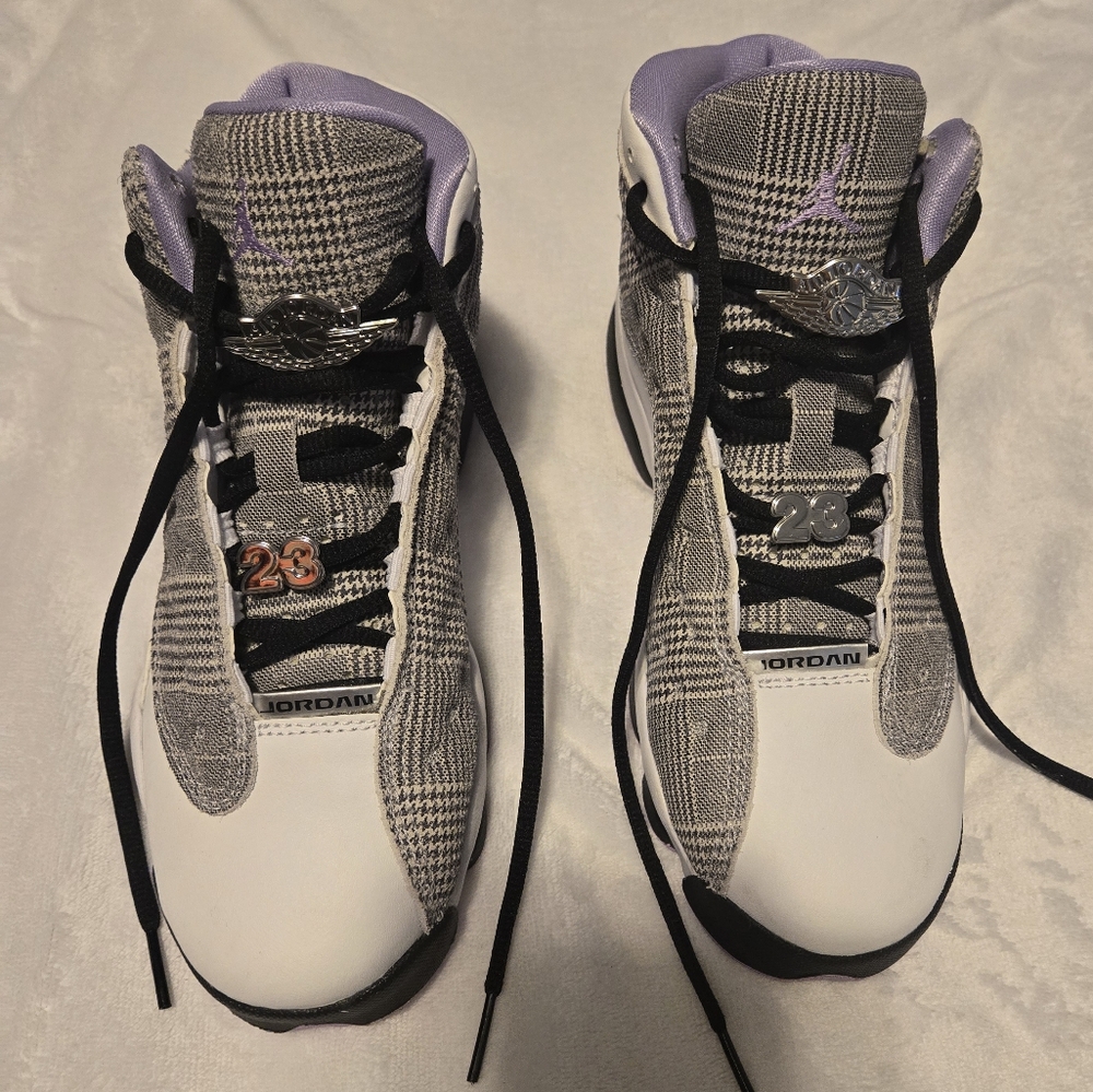 Jordan 13Retro Houndstooth Size 5.5 Color Grey/Purple - Picture 6 of 14